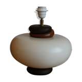 Kostka ceramic and wood lamp foot 400mm