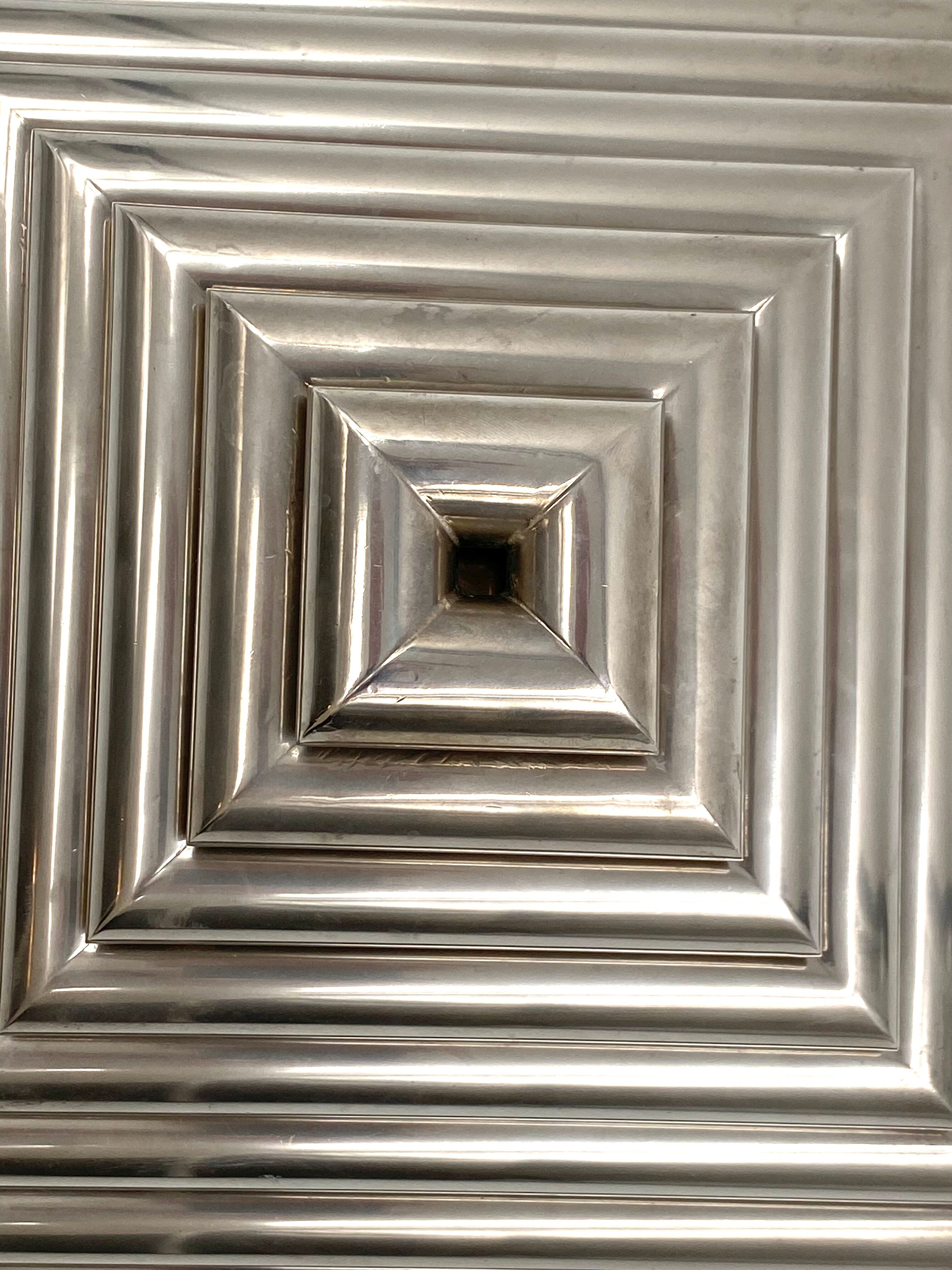 Ziggurat-shaped stacked trays / vide poche sculpture, Italy 1970s