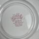 Set of 6 English flat plates, red tones