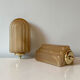 Pair of art deco style glass wall lamps