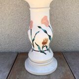 Former Ceramic Pot Door Decor Flowers Enamelled H52cm Vintage