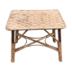 Table basse vintage en rotin