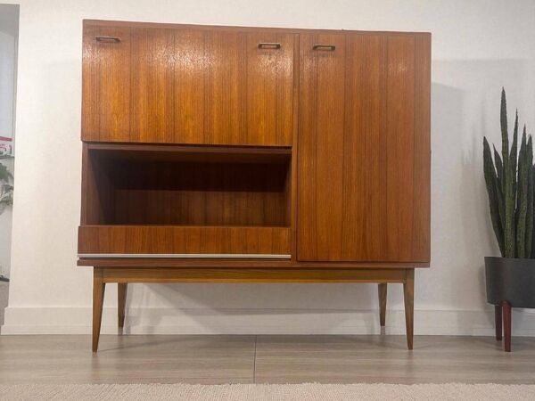 Armoire vintage en bois / armoire bar / étagère