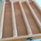 Ancienne boîte à diapositives en bois verni / vintage années 60
