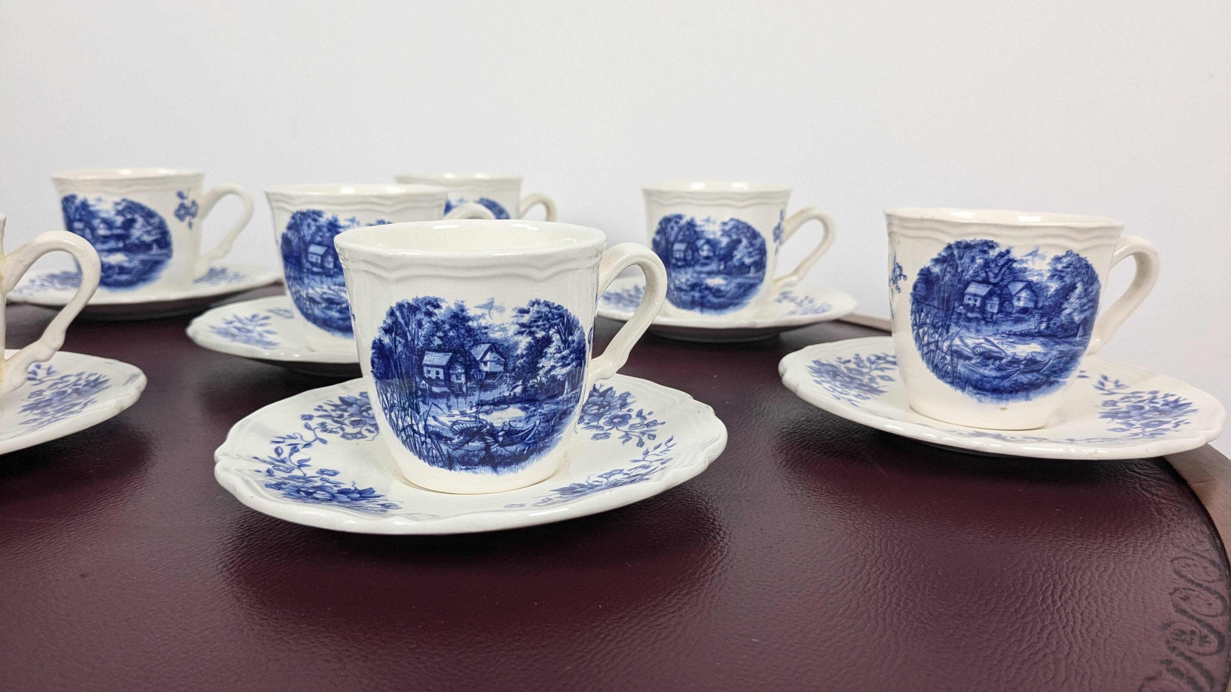 16-piece ceramic coffee set from Sarreguemines