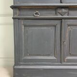 Louis-Philippe style black patina sideboard (restored)