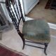 Napoleon III chair in blackened painted wood
