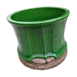 Cache- pot de fleurs vert vintage Christian Dior
