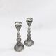 Pair of silver candle holders