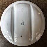 7 Asparagus Plates Late 19th Century Opaque Earthenware Luneville France