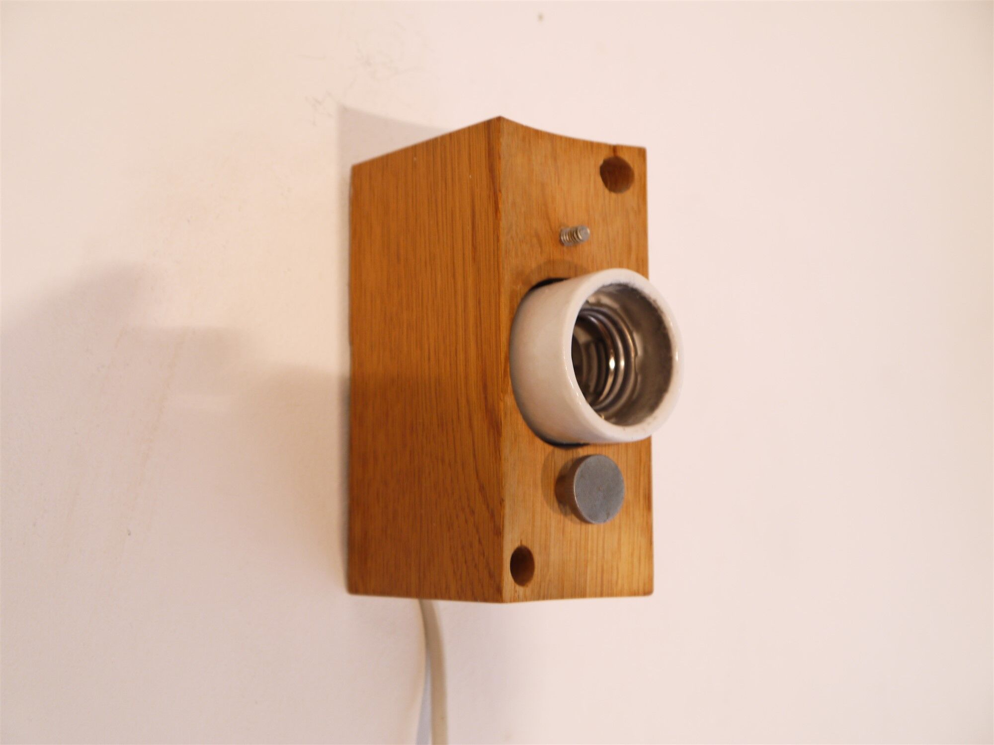 Pair of wall light vintage Uno & Osten Kristiansson for Luxus 1970