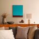 Minimalist painting "Meditative turquoise"