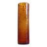 La Rochère scroll vase in blown amber glass