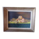 Tableau ancien huile nature morte