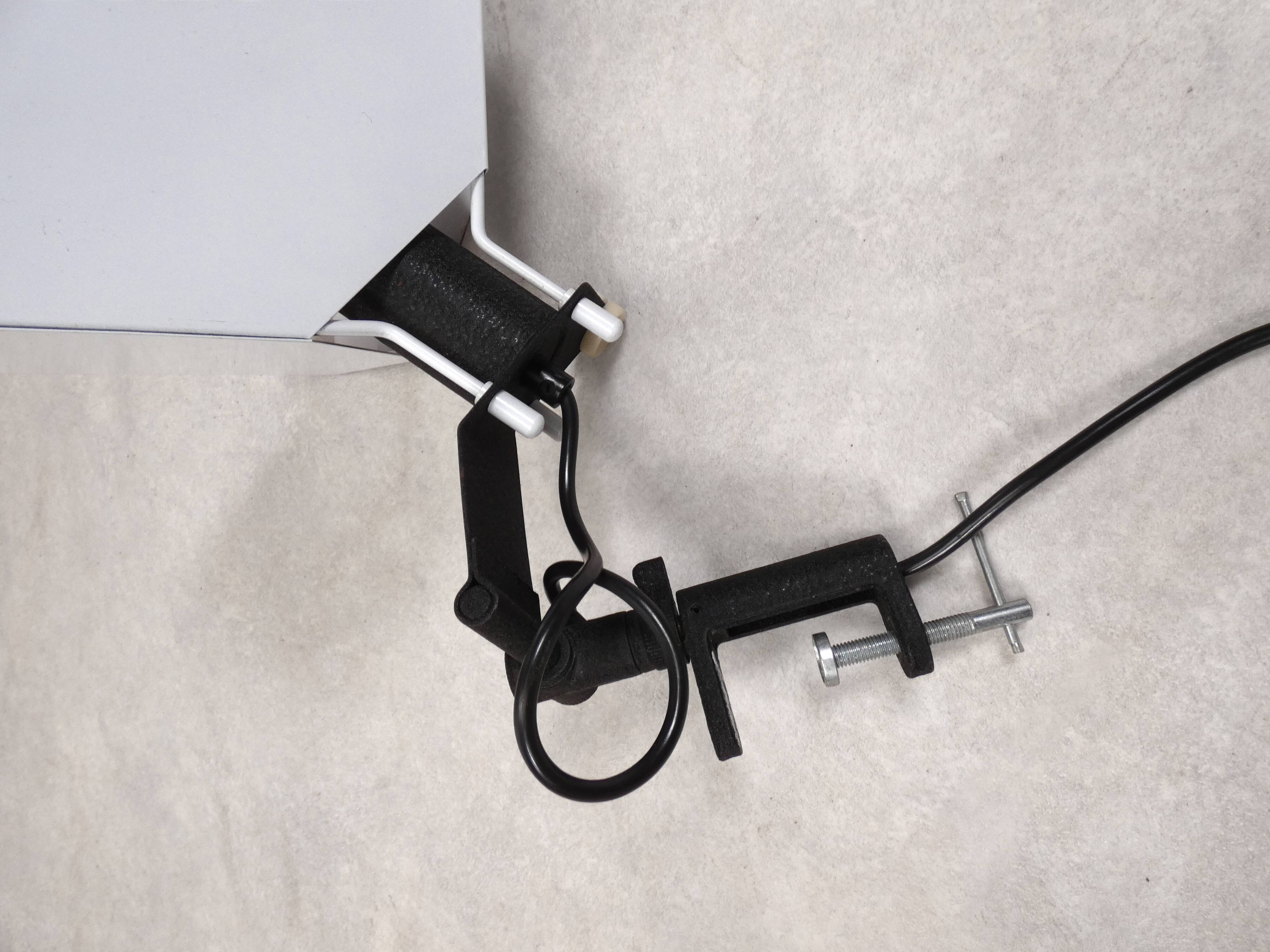 Triedro clip lamp by Joe Colombo for Stilnovo