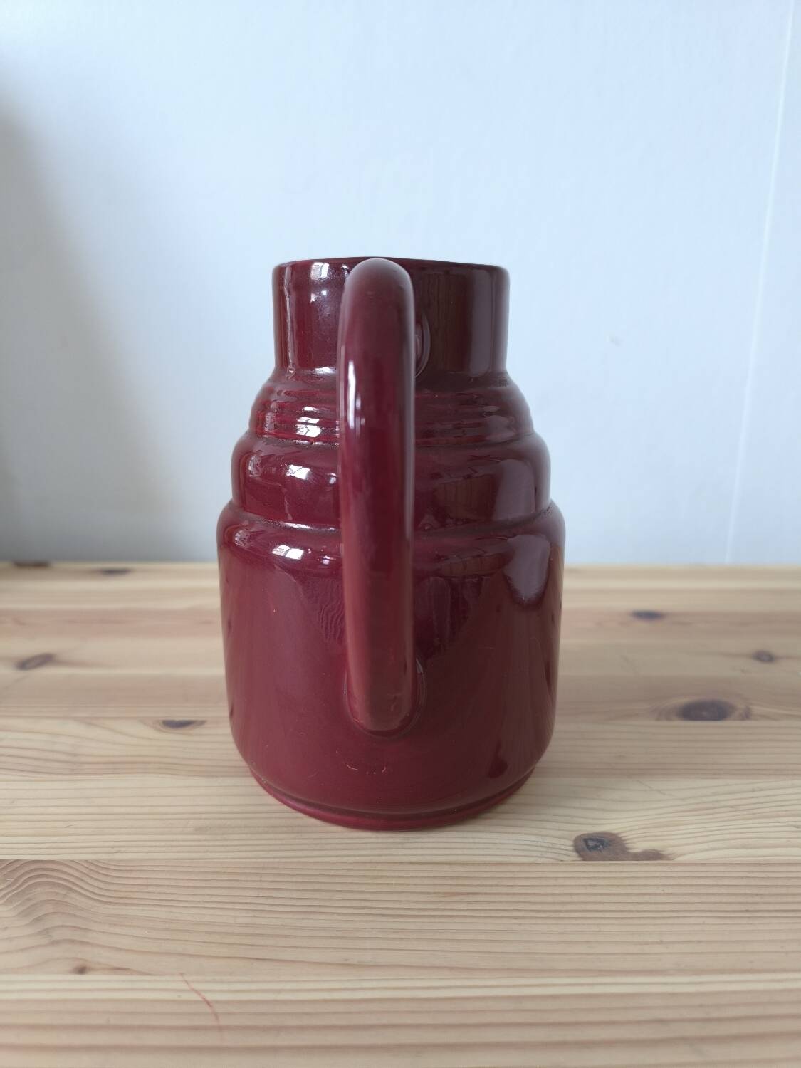 Vintage earthenware pitcher PL France