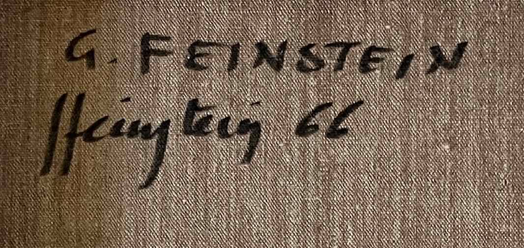 HST painting "Abstraction" Guy Feinstein (1929-2008) Narrative figuration