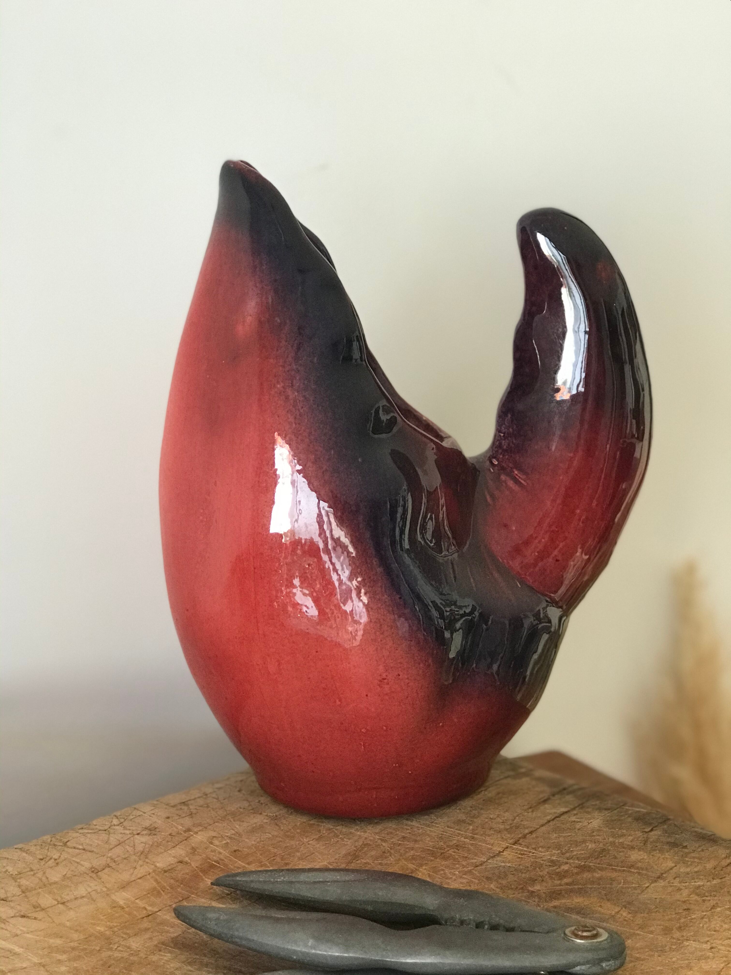 Pichet pince de crabe ceramique