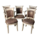 Suite de 3 fauteuils et 2 chaises de restaurant