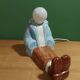 Vintage ceramic lamp 80'S, the chaise longue