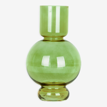 Vase boule vert hauteur 25,5cm