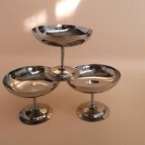 Set of 12 Vintage Stainless Steel Cups – 60s-70s