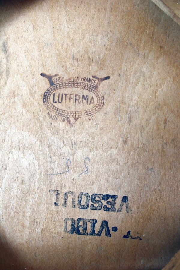 8 chaises de bistrot vintage Luterma Vibo Vesoul design René Gabriel année