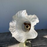 Flower wall lamp in glass paste