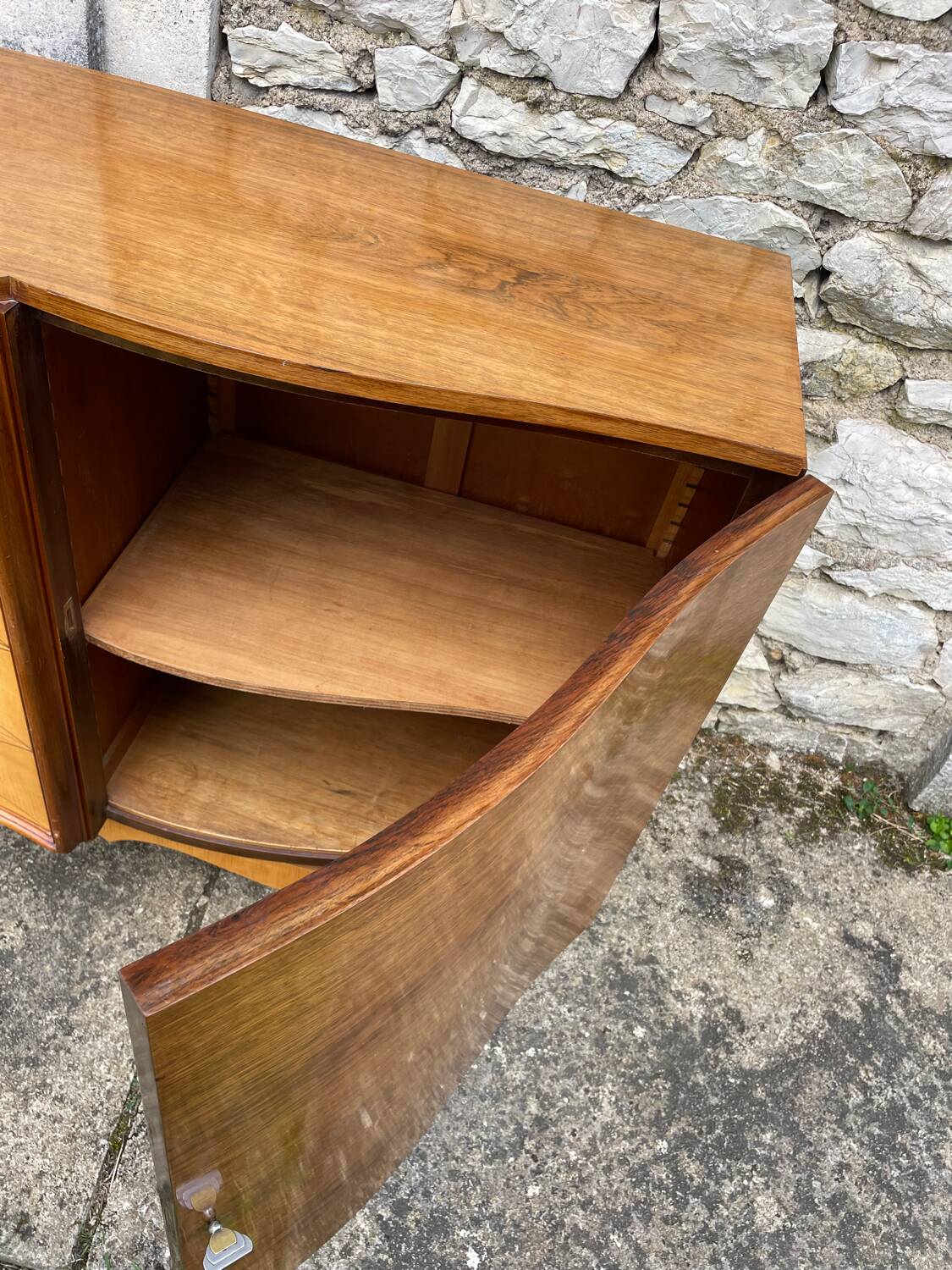 50s art deco sideboard in rosewood