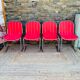 Ensemble de 4 chaises métal design italien