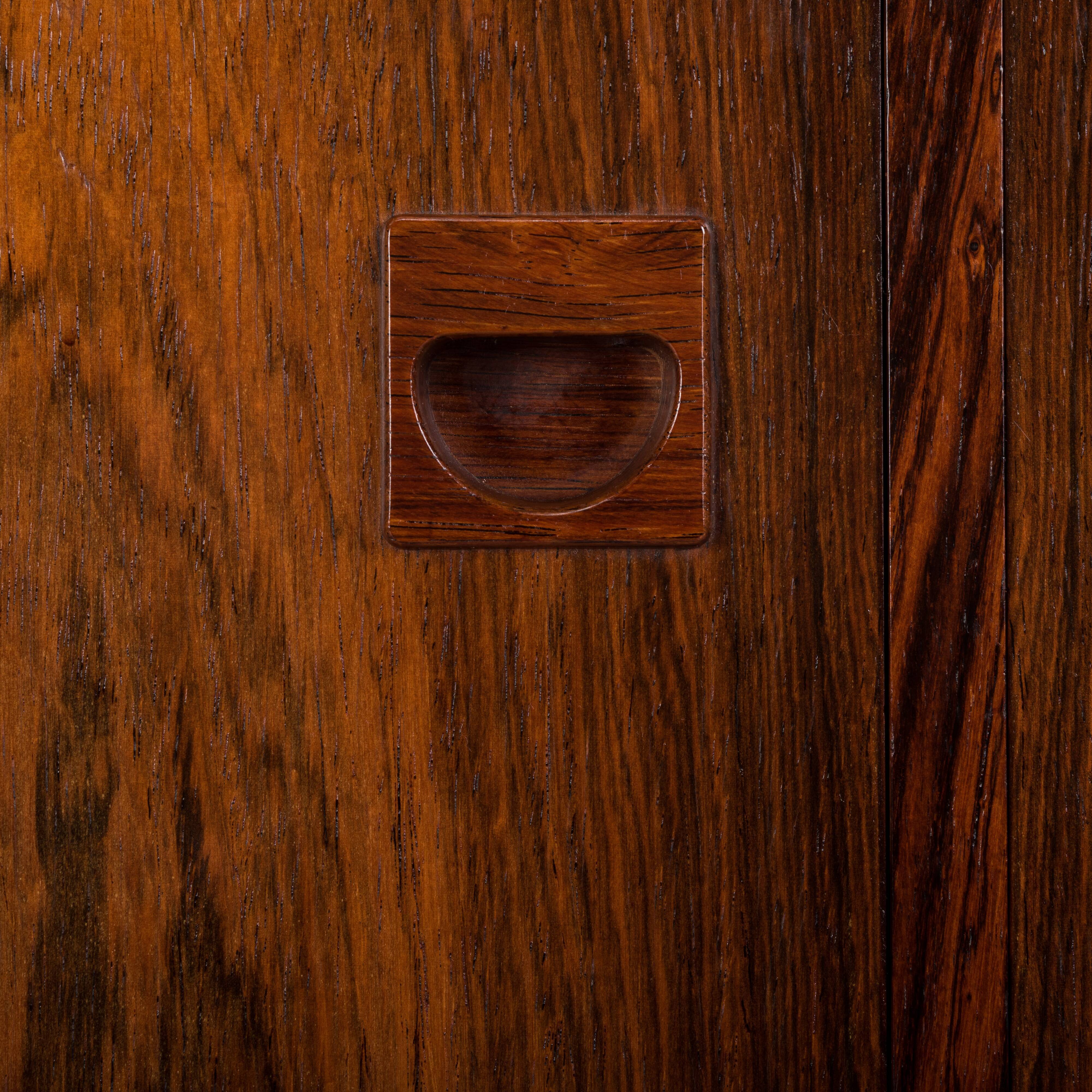 Small Danish rosewood sideboard by E. Brouer for Brouer Møbelfabrik, 1960s