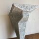 Console murale brutaliste en bois peint 1970