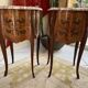 Bedside table in marquetry