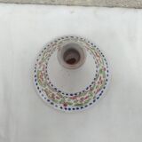 Glazed terracotta candlestick