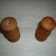 Salt and pepper turned wooden
