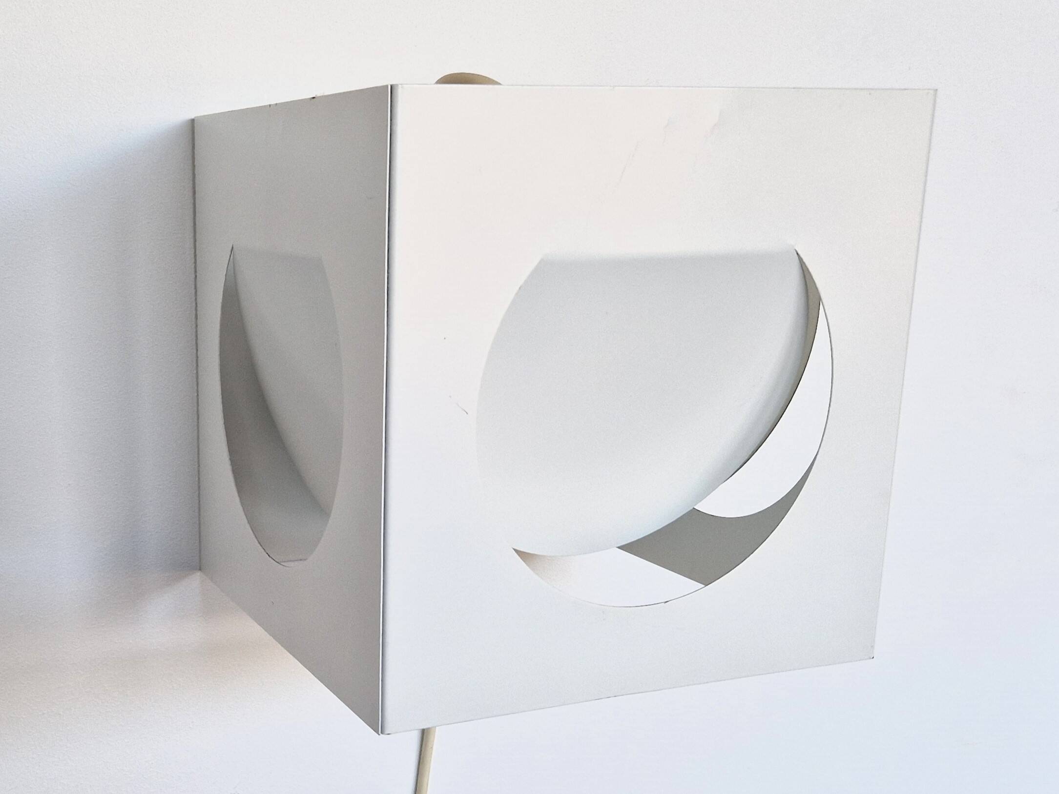 White metal wall sconce by Shogo Suzuki for Orno, Finland 1960's