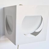 White metal wall sconce by Shogo Suzuki for Orno, Finland 1960's