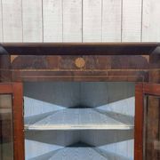 Early 20th century walnut corner cabinet