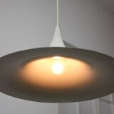 Lampe à Suspension Trompette Blanche par Claus Bonderup & Torsten Thorup, Danemark