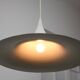 Danish White Trumpet Pendant Lamp by Claus Bonderup & Torsten Thorup
