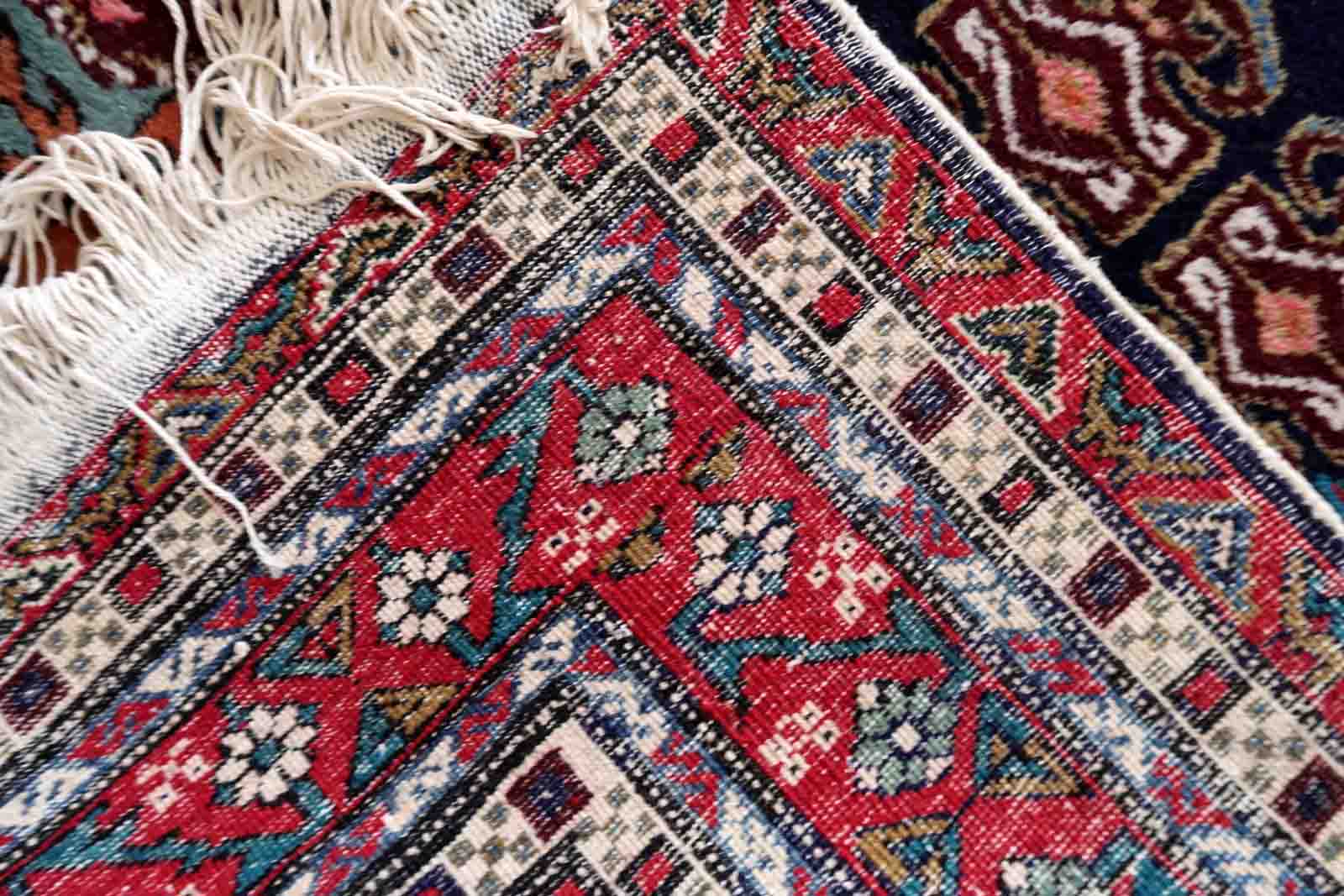 Vintage Armenian carpet Yerevan handmade 169cm x 269cm 1960s