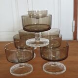 Set of eight glasses