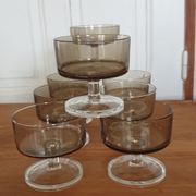 Set of eight glasses