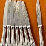 Christofle spatours 8 dessert knives 19.5 cm very good condition