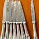 Christofle spatours 8 dessert knives 19.5 cm very good condition