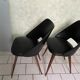 Pair of tonneau chairs