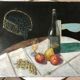 Old painting oil on canvas still life