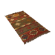 Kilim cotton and burlap carpet - 90cm x 160cm