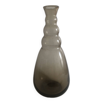 smoked glass vase