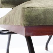 Paire de fauteuils lounge modernistes italiens des années 1950